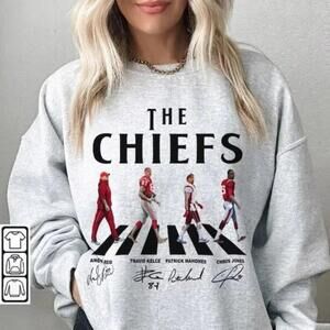 Chiefs Walking Abbey Road Signatures Football Sweatshirt